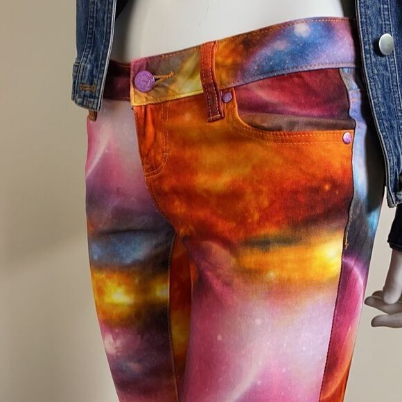 Nanette Lepore L’ Amour denim Legging Sz3 - Picture 5 of 7